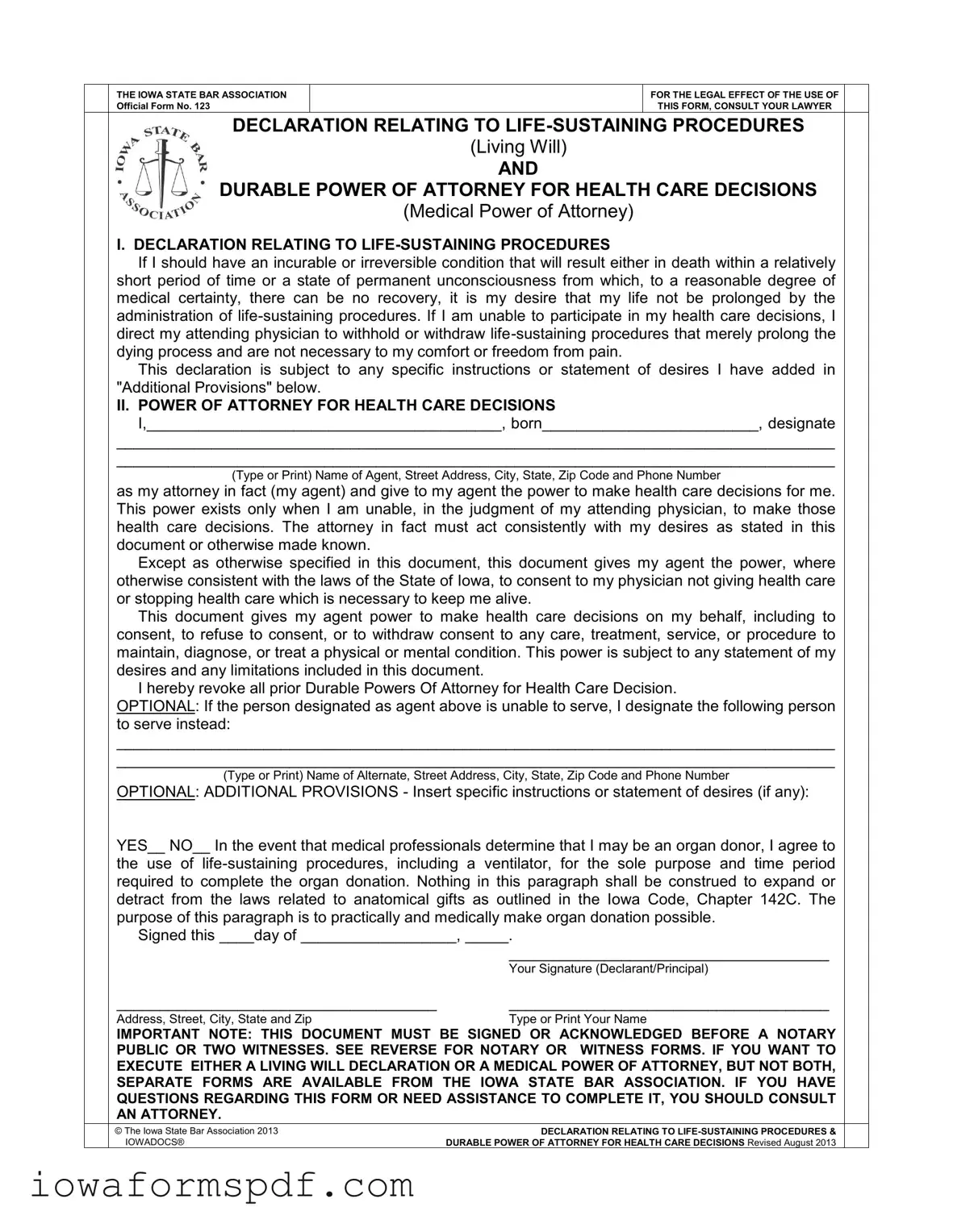 Get Iowa 123 Form in PDF