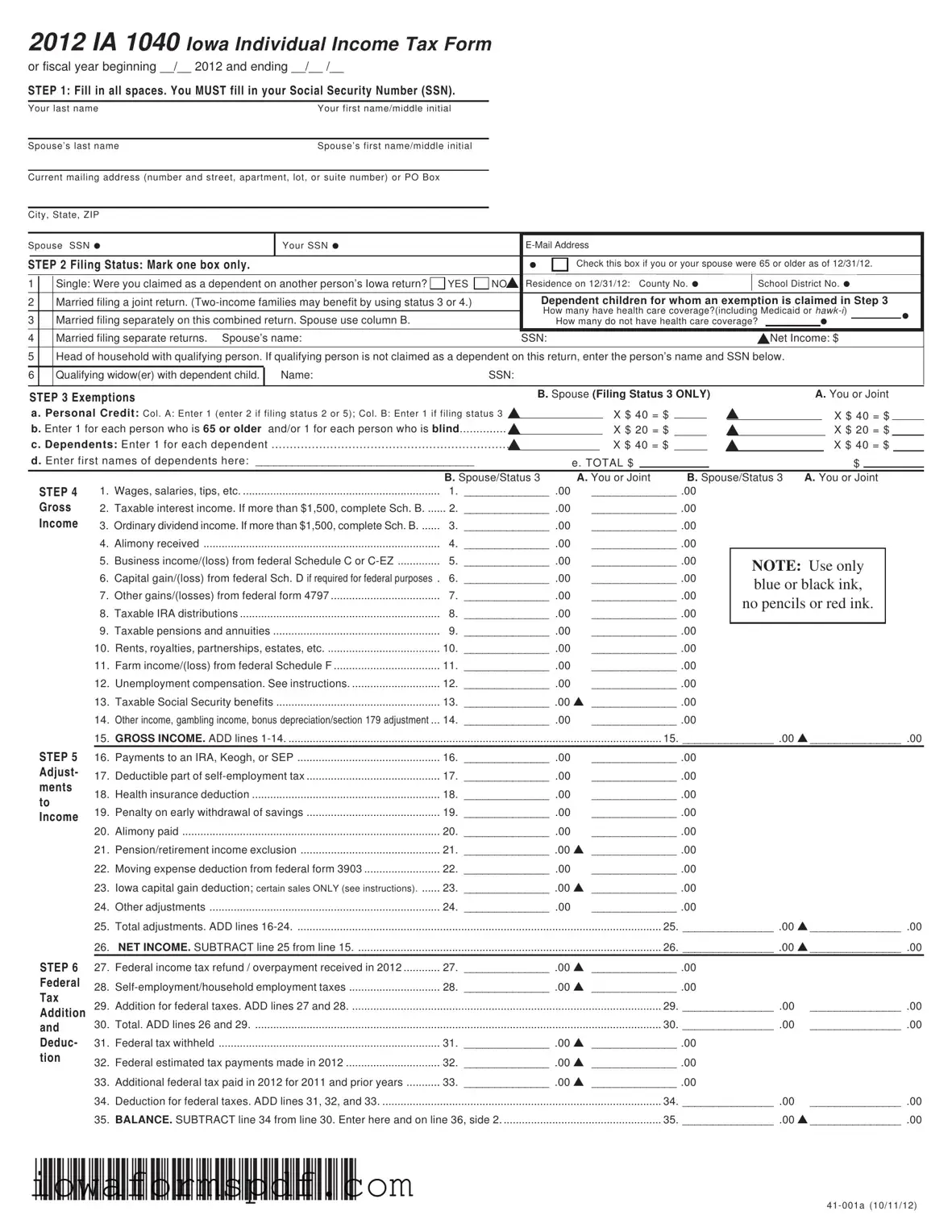 Get Iowa Ia 1040 Form in PDF