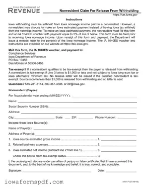 Get Iowa 44 017B Form in PDF