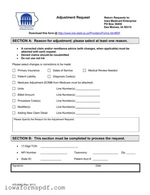 Get Iowa 470 0040 Form in PDF