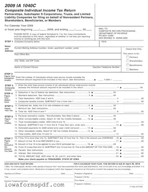 Get Iowa Ia 1040C Form in PDF