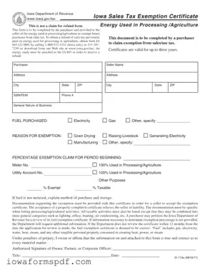 Get Iowa Resale Certificate Form in PDF