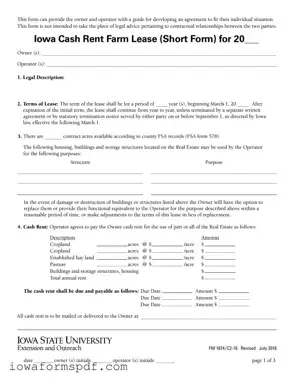 Get Iowa Short Form in PDF