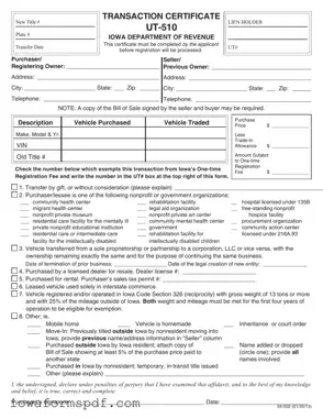Get Ut 510 Iowa Form in PDF
